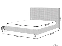 Beliani Parisanky Rottinki Luonnonvari 180 X 200 Cm Salbris Clearance