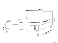 Beliani Parisanky Rottinki Musta 180 X 200 Cm Monpazier Flash Sale