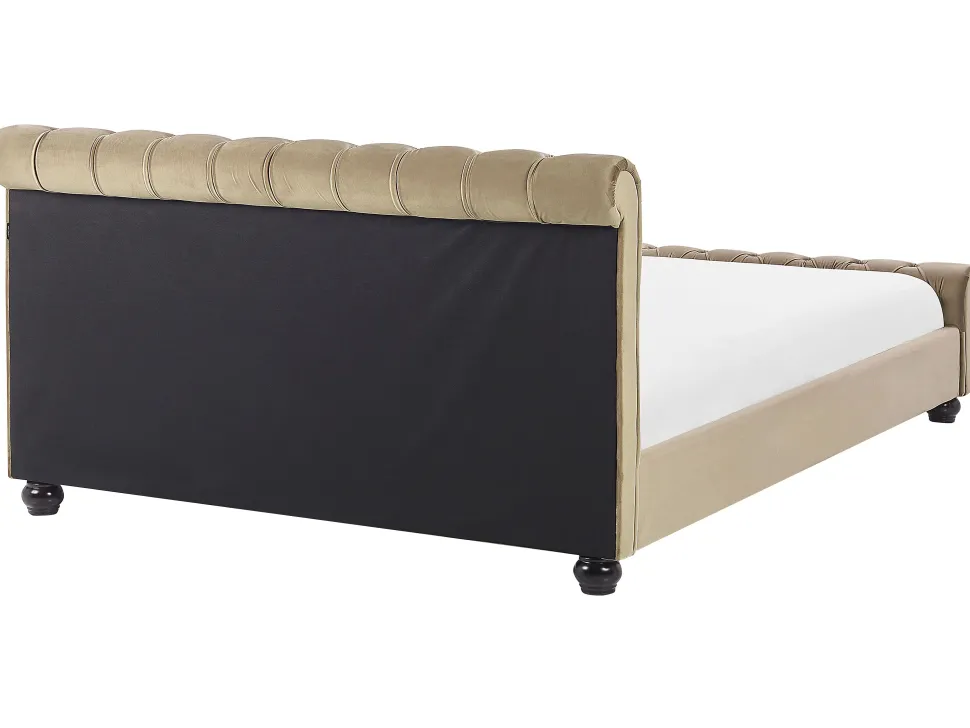 Beliani Parisanky Sametti Beige 180 X 200 Cm Avallon Discount