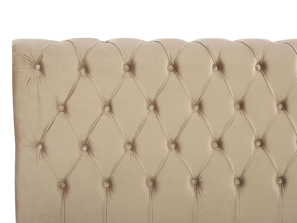 Beliani Parisanky Sametti Beige 180 X 200 Cm Avallon Discount