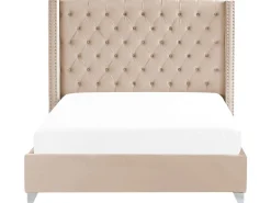 Beliani Parisanky Sametti Beige 180 X 200 Cm Lubbon Hot