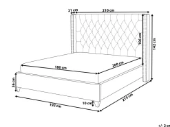 Beliani Parisanky Sametti Beige 180 X 200 Cm Lubbon Hot