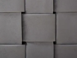 Beliani Parisanky Sametti Harmaa 180 X 200 Cm Limoux Clearance