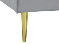 Beliani Parisanky Sametti Harmaa 180 X 200 Cm Marville Outlet