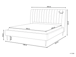 Beliani Parisanky Sametti Harmaa 180 X 200 Cm Marville Outlet