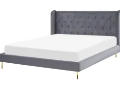 Beliani Parisanky Sametti Harmaa 180 X 200 Cm Forbach Best