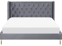 Beliani Parisanky Sametti Harmaa 180 X 200 Cm Forbach Best