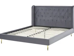 Beliani Parisanky Sametti Harmaa 180 X 200 Cm Forbach Best