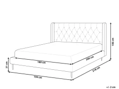 Beliani Parisanky Sametti Harmaa 180 X 200 Cm Forbach Best