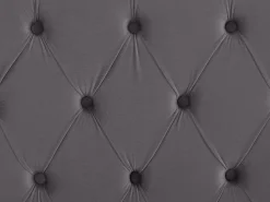 Beliani Parisanky Sametti Harmaa 180 X 200 Cm Lubbon Store