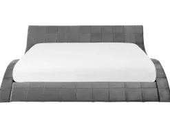 Beliani Parisanky Sametti Harmaa 180 X 200 Cm Vichy Hot