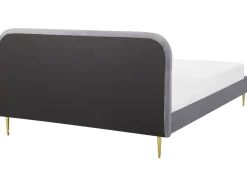 Beliani Parisanky Sametti Harmaa 180 X 200 Cm Flayat Clearance