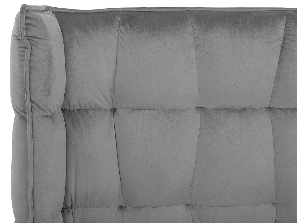 Beliani Parisanky Sametti Harmaa 160 X 200 Cm Senlis Flash Sale