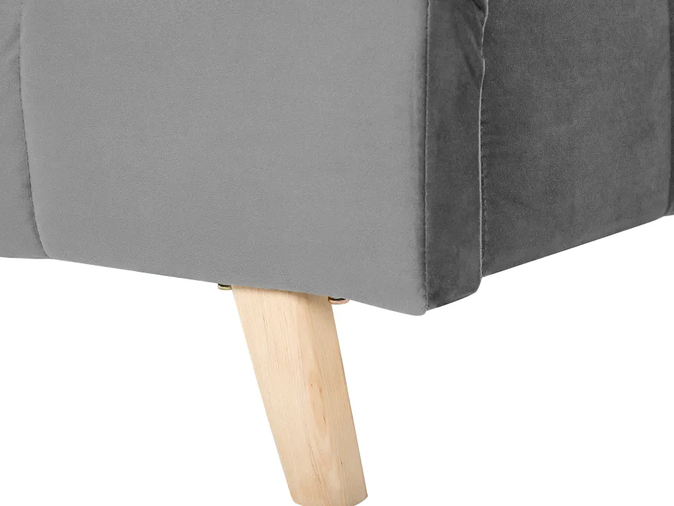 Beliani Parisanky Sametti Harmaa 160 X 200 Cm Senlis Flash Sale