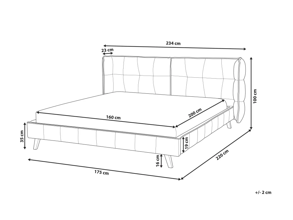 Beliani Parisanky Sametti Harmaa 160 X 200 Cm Senlis Flash Sale