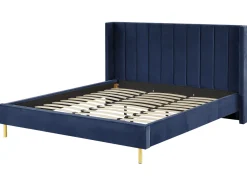 Beliani Parisanky Sametti Laivastonsininen 180 X 200 Cm Villette Hot