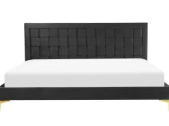 Beliani Parisanky Sametti Musta 180 X 200 Cm Limoux Online