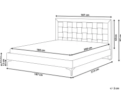 Beliani Parisanky Sametti Musta 180 X 200 Cm Limoux Online