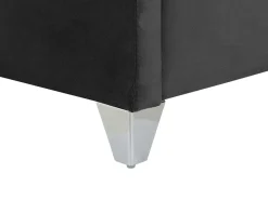 Beliani Parisanky Sametti Musta 180 X 200 Cm Lubbon Fashion