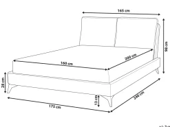 Beliani Parisanky Sametti Oranssi 160 X 200 Cm Melle Flash Sale