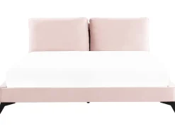 Beliani Parisanky Sametti Pastellipinkki 180 X 200 Cm Melle Hot