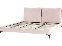 Beliani Parisanky Sametti Pastellipinkki 180 X 200 Cm Melle Hot