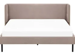 Beliani Parisanky Sametti Ruskeanharmaa 160 X 200 Cm Arette Flash Sale