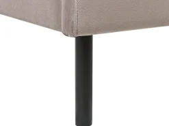 Beliani Parisanky Sametti Ruskeanharmaa 160 X 200 Cm Arette Flash Sale