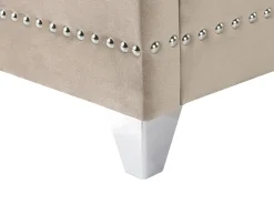 Beliani Parisanky Sametti Ruskeanharmaa 180 X 200 Cm Ayette Cheap