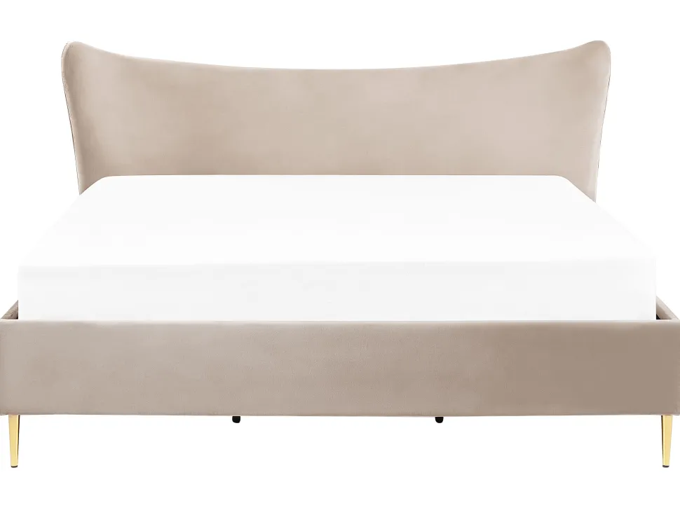 Beliani Parisanky Sametti Ruskeanharmaa 180 X 200 Cm Chaleix Best