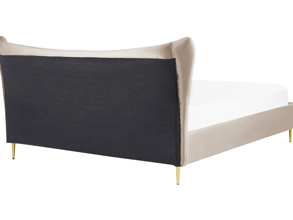 Beliani Parisanky Sametti Ruskeanharmaa 180 X 200 Cm Chaleix Best