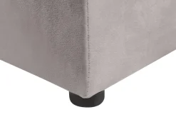 Beliani Parisanky Sametti Säilytystila Harmaa 180 X 200 Cm Noyers Cheap