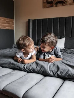 Beliani Parisanky Sametti Säilytystila Harmaa 180 X 200 Cm Noyers Cheap