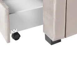 Beliani Parisanky Sametti Säilytystila Beige 180 X 200 Cm Lievin Shop