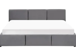 Beliani Parisanky Sametti Säilytystila Tummanharmaa 180 X 200 Cm Bousse Shop