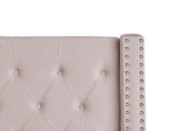 Beliani Parisanky Sametti Säilytystila Vaaleanpunainen 180 X 200 Cm Lubbon Fashion