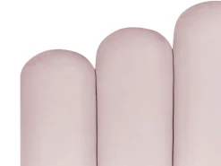 Beliani Parisanky Sametti Säilytystila Pastellipinkki 180 X 200 Cm Vincennes Clearance