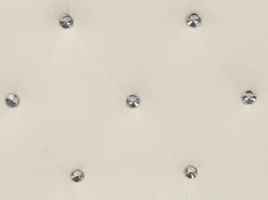 Beliani Parisanky Sametti Säilytystila Vaalea Beige 180 X 200 Cm Amiens Hot