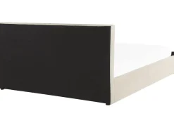 Beliani Parisanky Sametti Säilytystila Vaalea Beige 180 X 200 Cm Amiens Hot