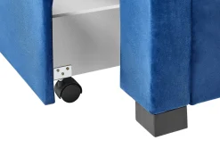 Beliani Parisanky Sametti Säilytystila Laivastonsininen 180 X 200 Cm Lievin Fashion