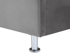 Beliani Parisanky Sametti Säilytystila Tummanharmaa 180 X 200 Cm Metz Discount