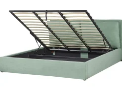 Beliani Parisanky Sametti Säilytystila Mintunvihrea 180 X 200 Cm Bajonna Discount