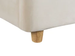 Beliani Parisanky Sametti Säilytystila Vaalea Beige 180 X 200 Cm Batilly Cheap