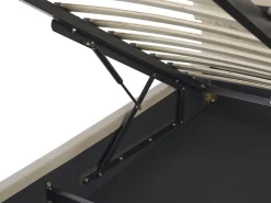 Beliani Parisanky Sametti Säilytystila Vaalea Beige 180 X 200 Cm Batilly Cheap