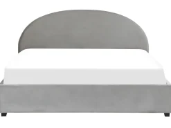 Beliani Parisanky Sametti Säilytystila Vaaleanharmaa 180 X 200 Vaucluse Discount