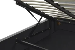 Beliani Parisanky Sametti Säilytystila Vaaleanharmaa 180 X 200 Vaucluse Discount