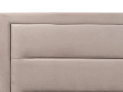 Beliani Parisanky Sametti Säilytystila Ruskeanharmaa 180 X 200 Cm Rouen Shop