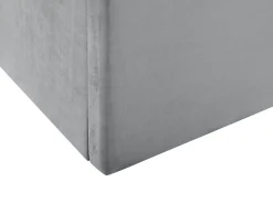 Beliani Parisanky Sametti Säilytystila Vaaleanharmaa 160 X 200 Cm Lorient Hot