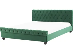 Beliani Parisanky Sametti Smaragdinvihrea 180 X 200 Cm Avallon Sale