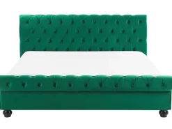 Beliani Parisanky Sametti Smaragdinvihrea 180 X 200 Cm Avallon Sale